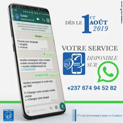 Business : Express Union lance le mobile money via WhatsApp