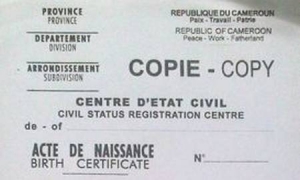 Région de l&#039;Ouest : Près de 64.000 personnes sans acte de naissance