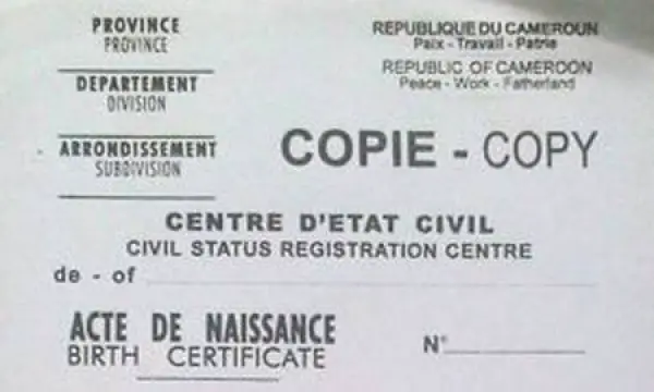 Région de l&#039;Ouest : Près de 64.000 personnes sans acte de naissance