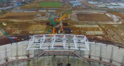 CAN 2019: Les voies d’accès du Stade de Japoma commencent à se dessiner