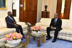 Audience au Palais de l’Unité: le président de la République a reçu Aliko Dangote, l’homme d’affaires nigérian