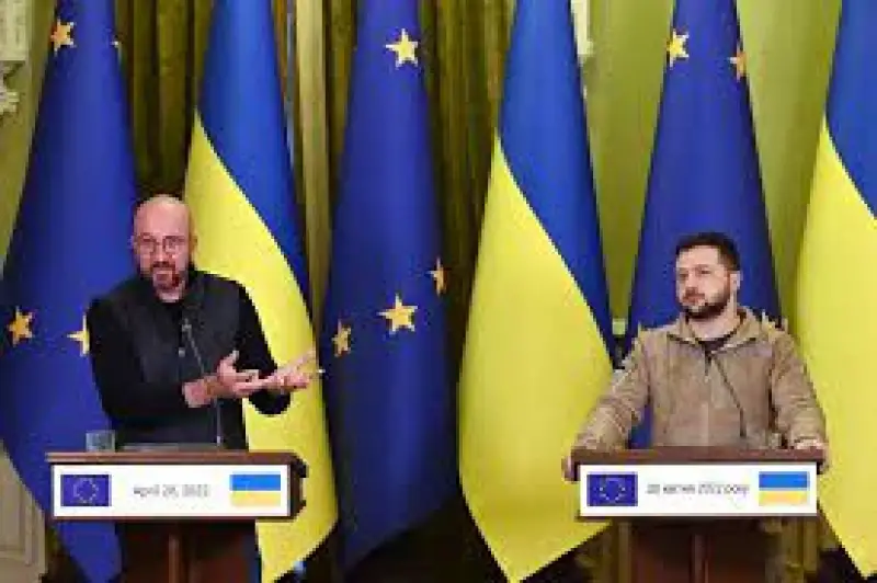 Guerre en Ukraine. Le drapeau européen déployé dans l’enceinte du Parlement à Kiev