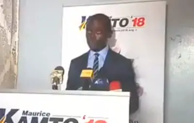 Le porte parole de Maurice Kamto explique les intentions de son candidat dans une conférence de presse